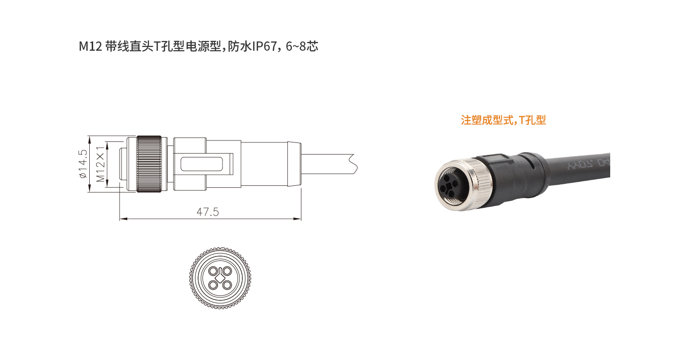 M12T型口電源型